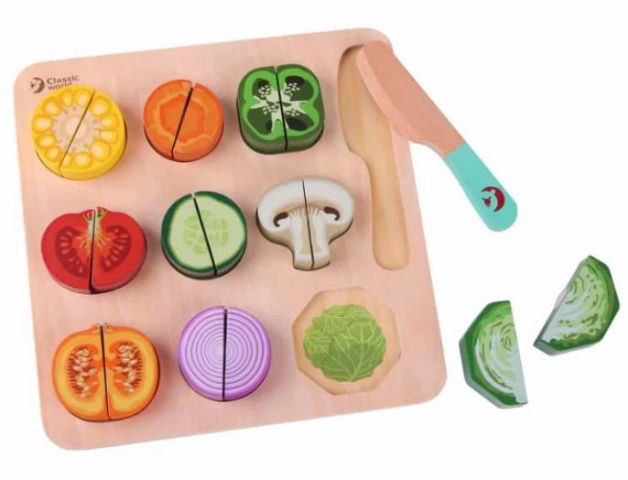 PUZZLE CORTAR VERDURAS 