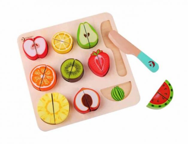 PUZZLE CORTAR FRUTAS