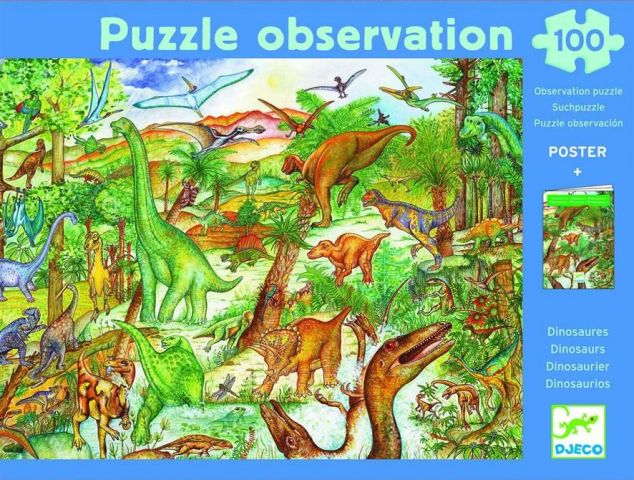 PUZZLE DINOSAURIOS 100P