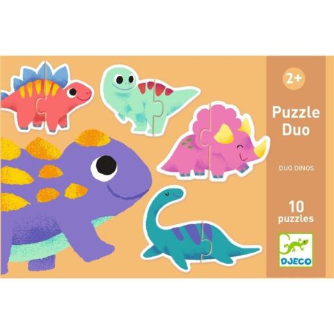 PUZZLE DÚO DINOS