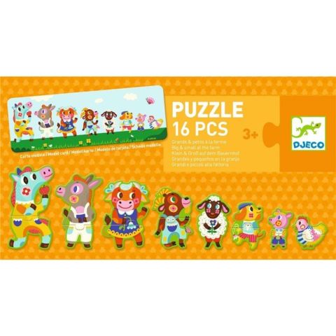 PUZZLE GRANDES Y PEQUEÑOS GRANJA 