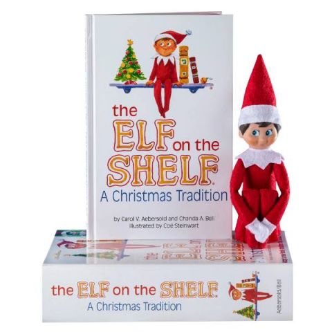 CUENTO Y MUÑECO ELFO NIÑO THE ELF ON THE SHELF