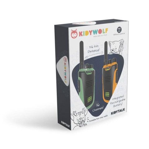 KIDYTALK WALKIE TALKIE VERDE NARANJA