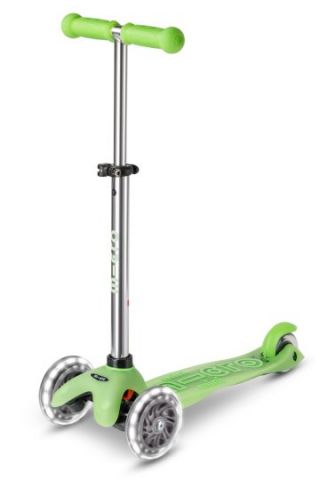 PATINETE MINI DELUXE GLOW LED VERDE LIMA