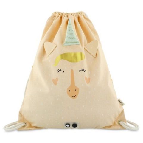 MOCHILA SACO TELA UNICORNIO TRIXIE