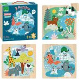 PUZZLES DE MADERA SET DE 3 