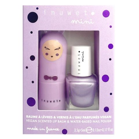 SET LABIAL + ESMALTE UÑAS NUBE & ARÁNDANOS